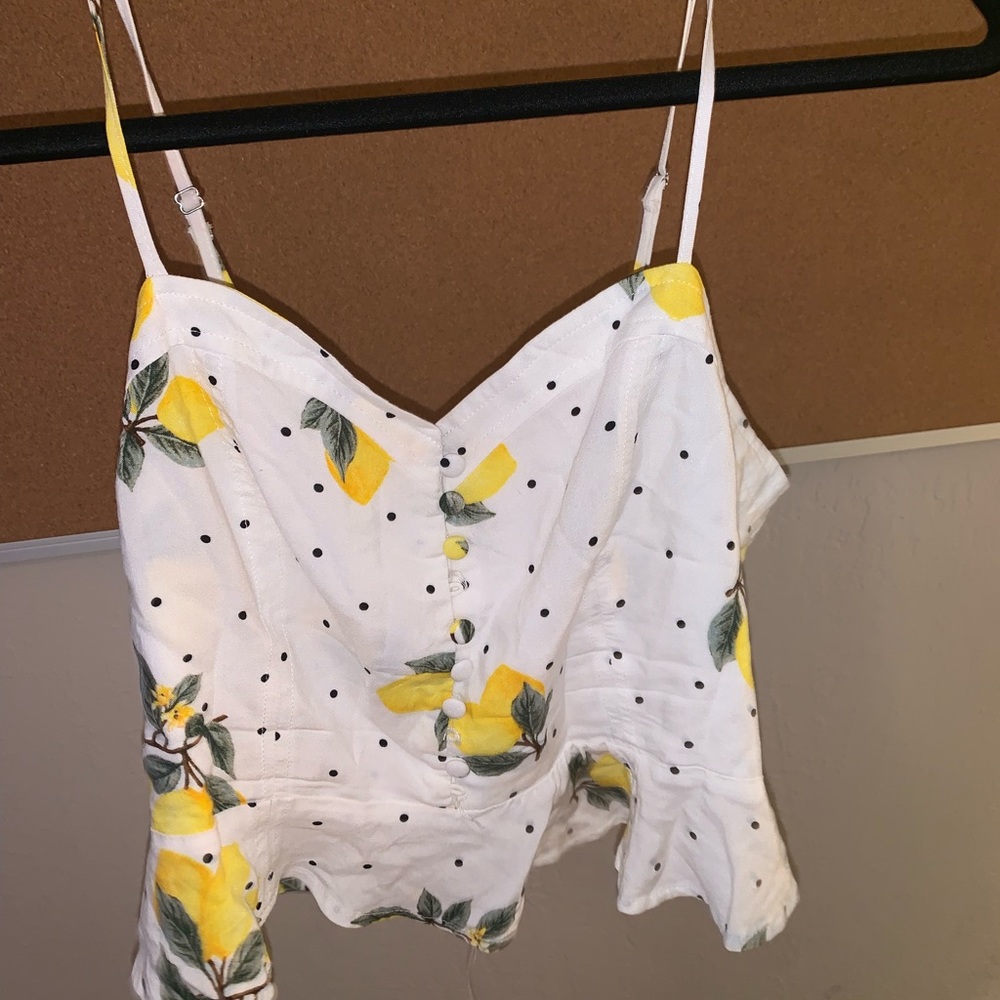 Lemon print tank top - Picture 1 of 2